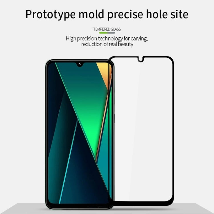 For Xiaomi Poco C75 / Redmi 14R PINWUYO 9H 2.5D Full Screen Tempered Glass Film - Black