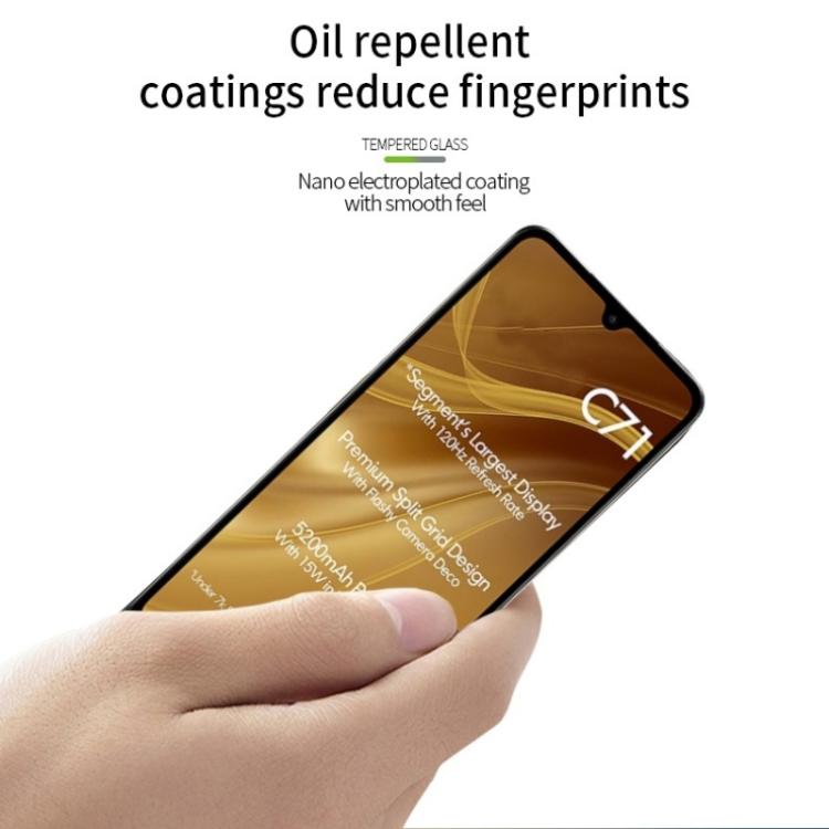For Redmi A5 171.7mm / Poco C71 PINWUYO 9H 2.5D Full Screen Tempered Glass Film - Black