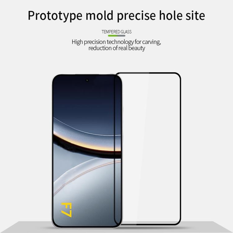 For Xiaomi Poco F7 PINWUYO 9H 2.5D Full Screen Tempered Glass Film - Black