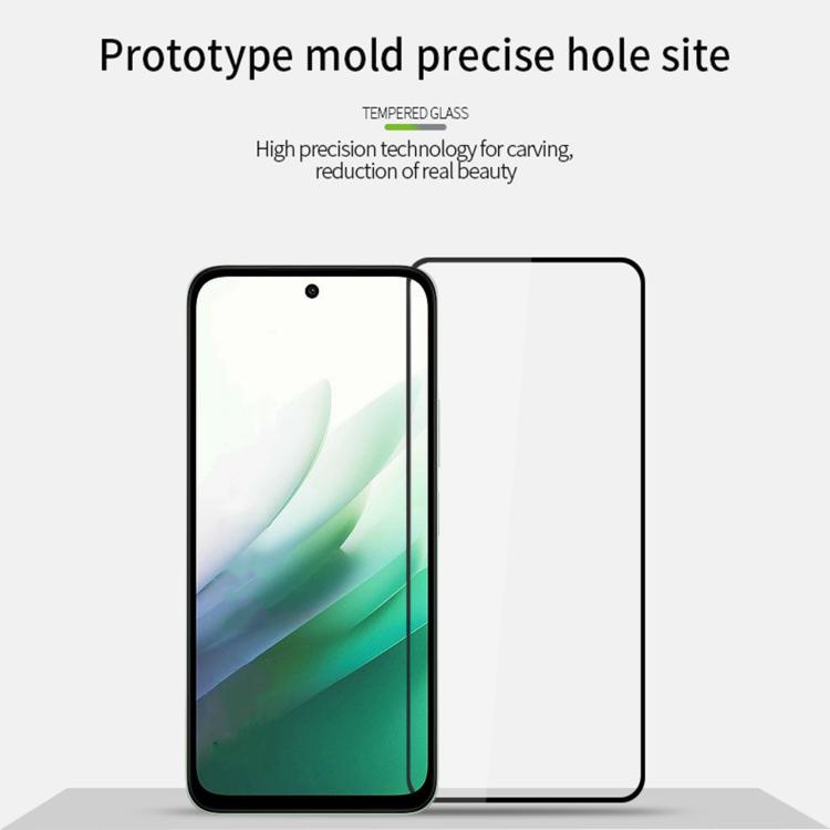 For Redmi 15 5G EU 171mm PINWUYO 9H 2.5D Full Screen Tempered Glass Film - Black