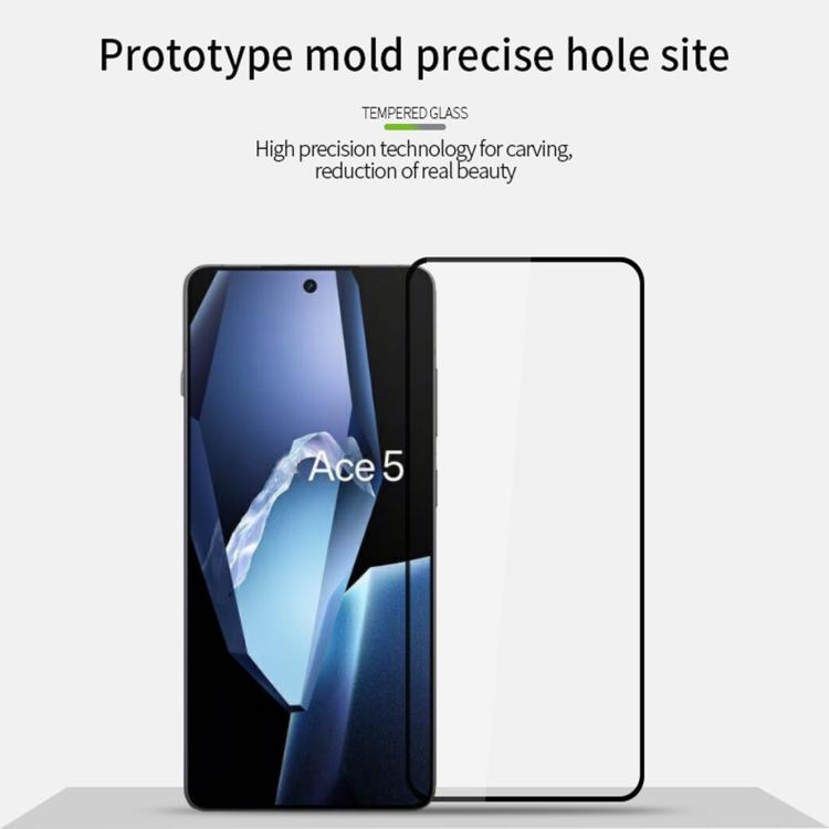 For OnePlus Ace 5 / Ace 5 Pro MOFI 9H 2.5D Full Screen Tempered Glass Film - Black
