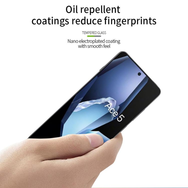 For OnePlus Ace 5 / Ace 5 Pro MOFI 9H 2.5D Full Screen Tempered Glass Film - Black