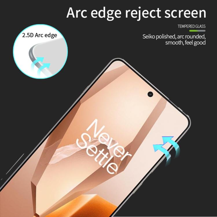 For OnePlus 13R MOFI 9H 2.5D Full Screen Tempered Glass Film - Black