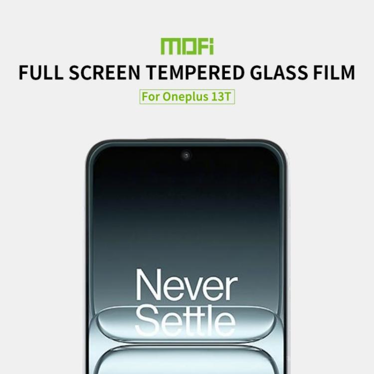 For OnePlus 13T MOFI 9H 2.5D Full Screen Tempered Glass Film - Black