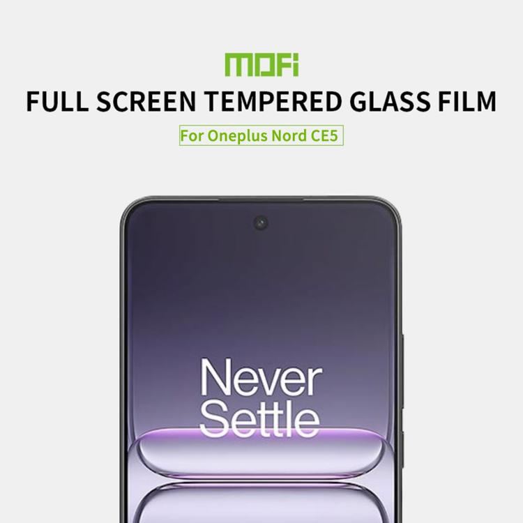 For OnePlus Nord CE5 MOFI 9H 2.5D Full Screen Tempered Glass Film - Black