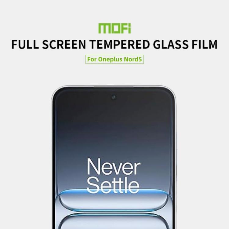 For OnePlus Nord 5 MOFI 9H 2.5D Full Screen Tempered Glass Film - Black