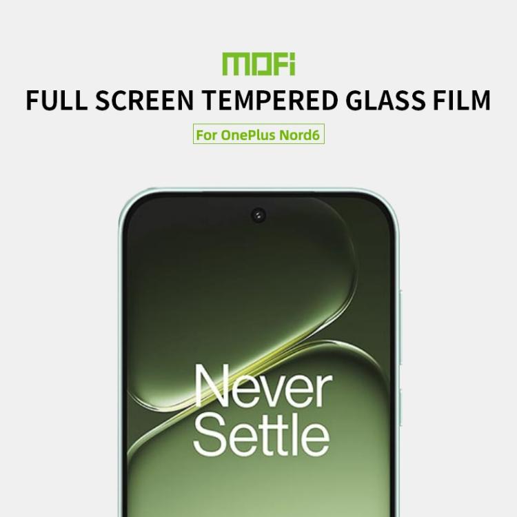 For OnePlus Nord 6 MOFI 9H 2.5D Full Screen Tempered Glass Film - Black