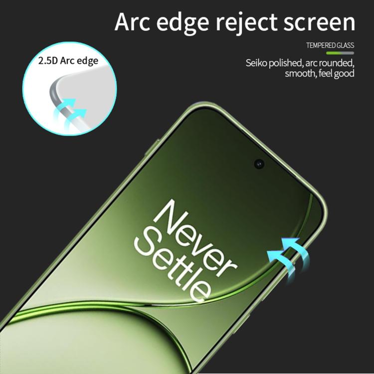 For OnePlus 15T MOFI 9H 2.5D Full Screen Tempered Glass Film - Black