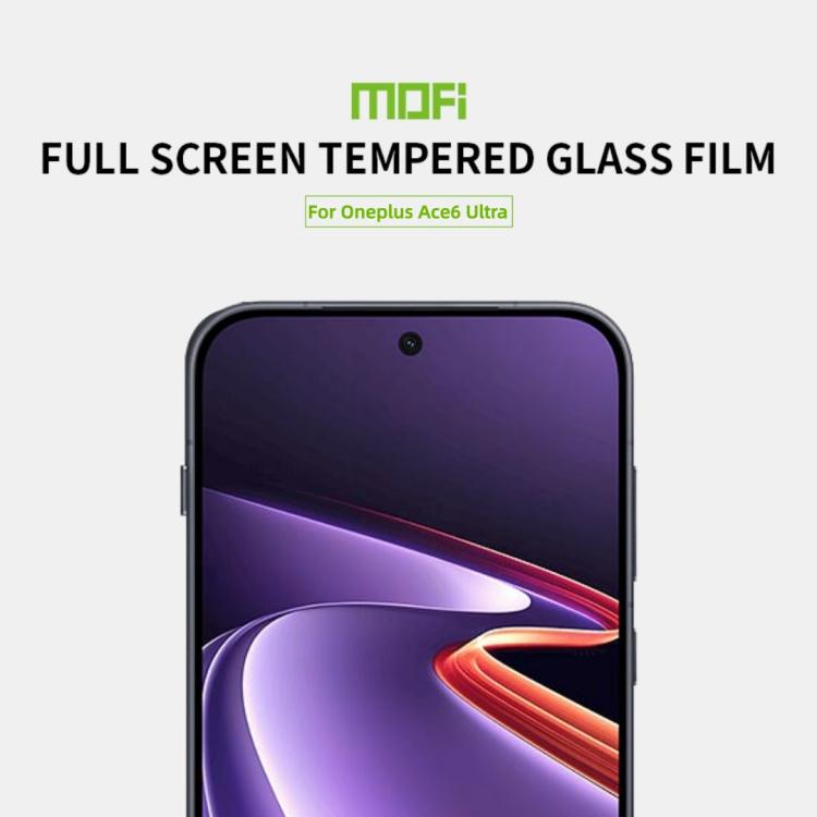 For OnePlus Ace 6 Ultra MOFI 9H 2.5D Full Screen Tempered Glass Film - Black