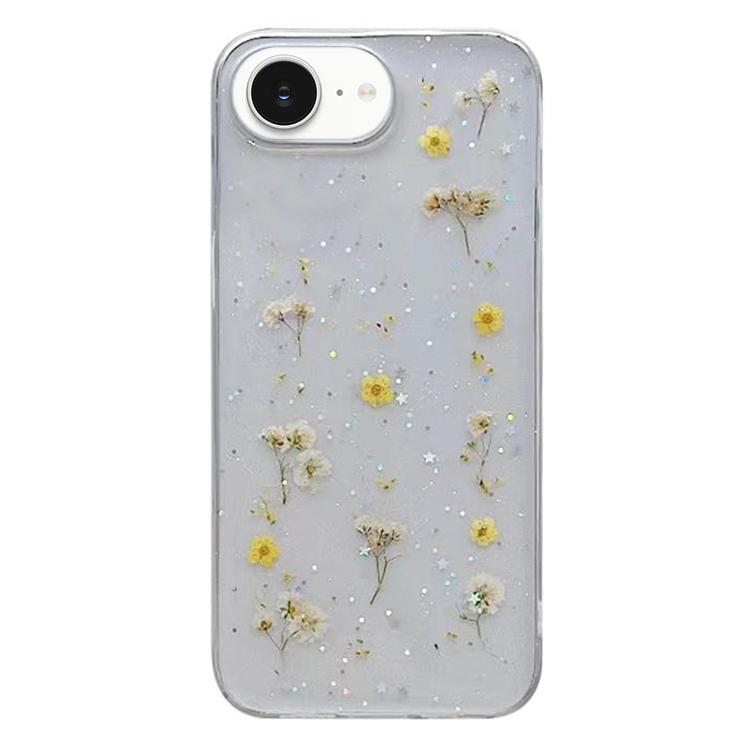 For iPhone 17e / 16e Gypsophila Flowers Pattern TPU Protective Phone Case