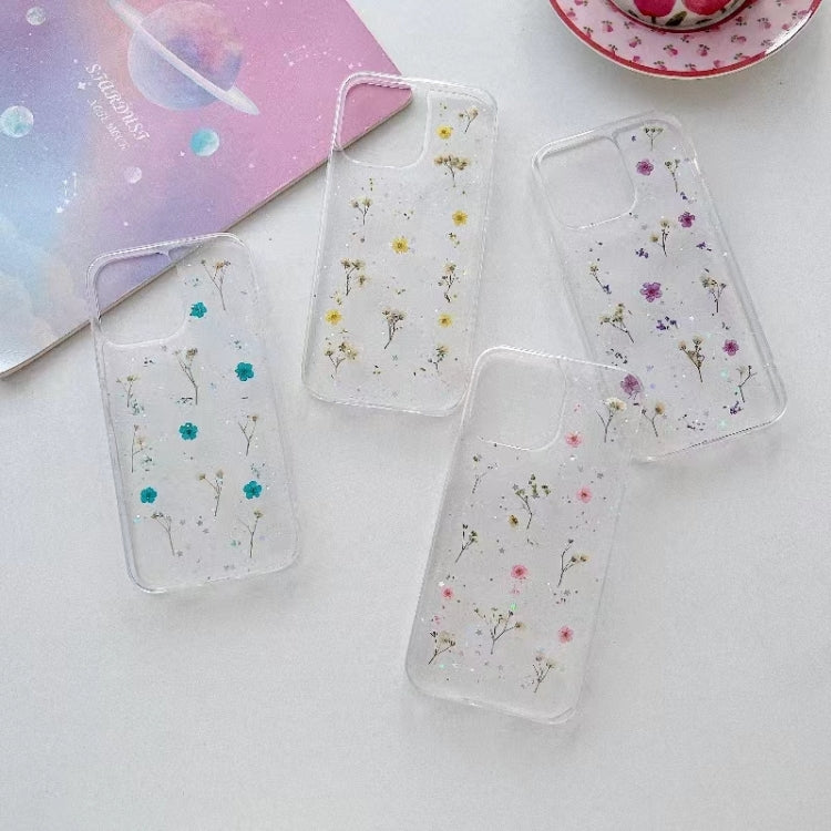 For iPhone 16 Pro Gypsophila Flowers Pattern TPU Protective Phone Case