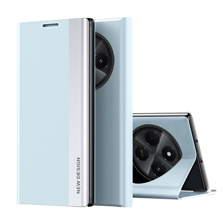 For Xiaomi Redmi 14C Side Electroplated Adsorption Leather Phone Case