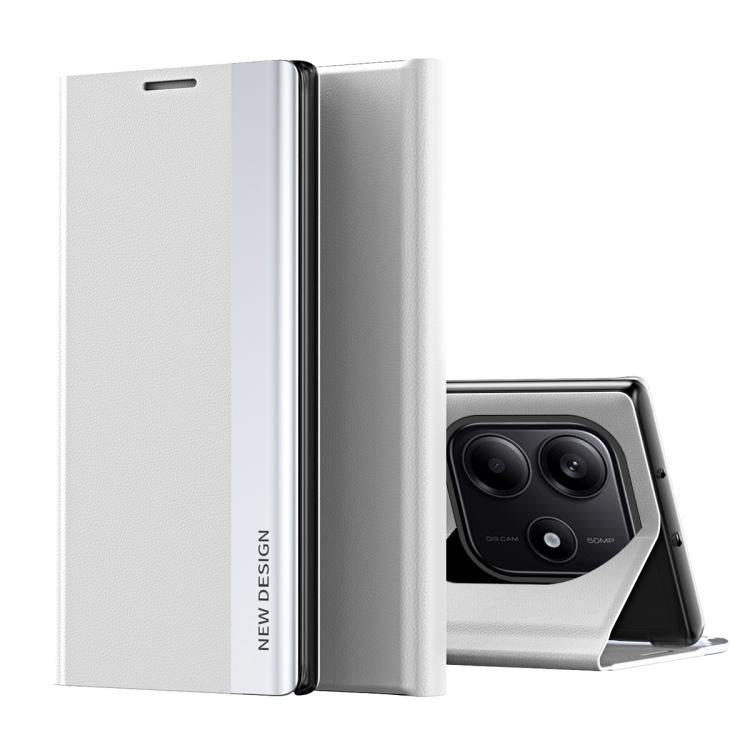For Xiaomi Redmi Note 14 5G Side Electroplated Adsorption Leather Phone Case