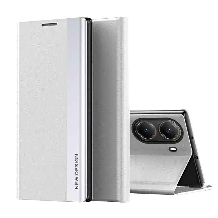 For Xiaomi Poco X7 Pro Side Electroplated Adsorption Leather Phone Case