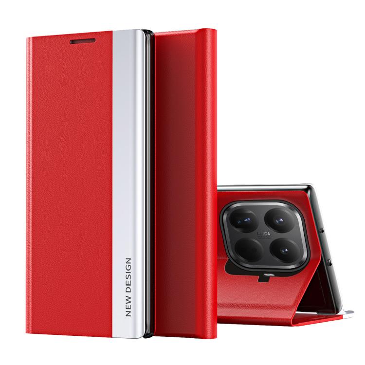 For Xiaomi 15T Pro Side Electroplated Adsorption Leather Phone Case