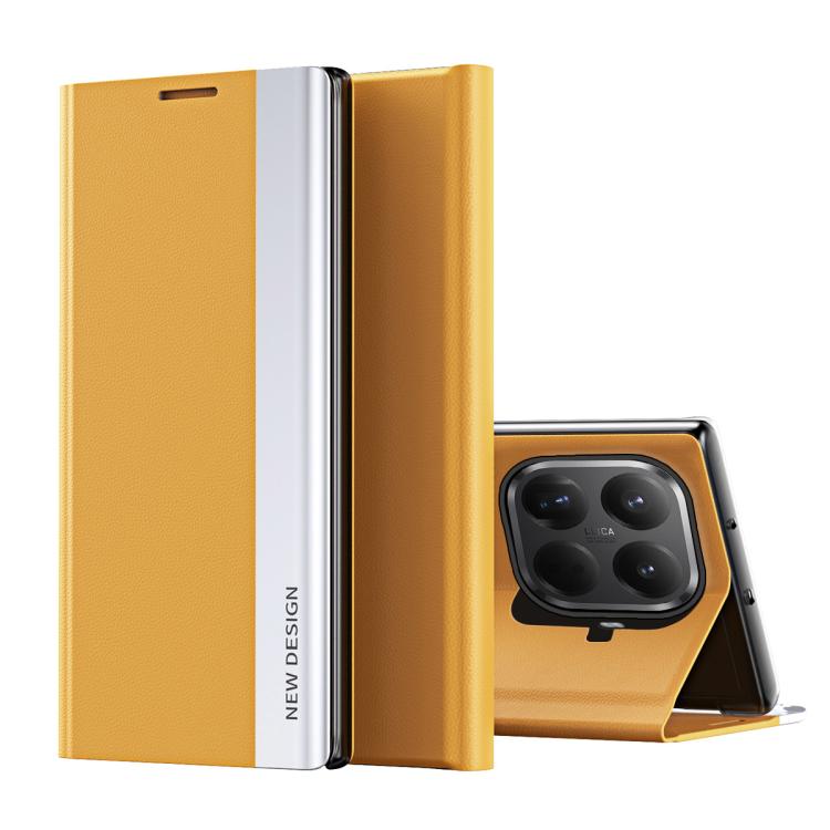 For Xiaomi 15T Pro Side Electroplated Adsorption Leather Phone Case