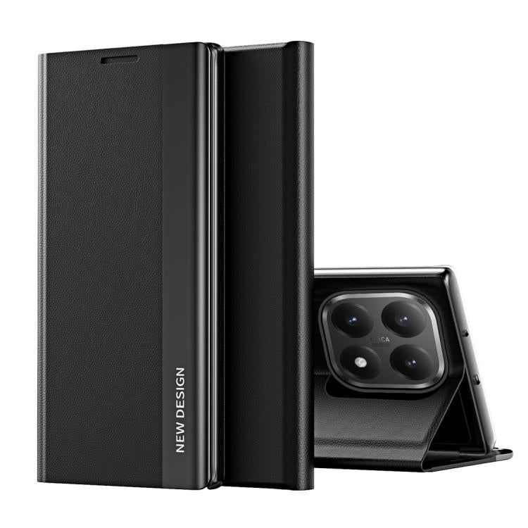 For Xiaomi 15T Side Electroplated Adsorption Leather Phone Case