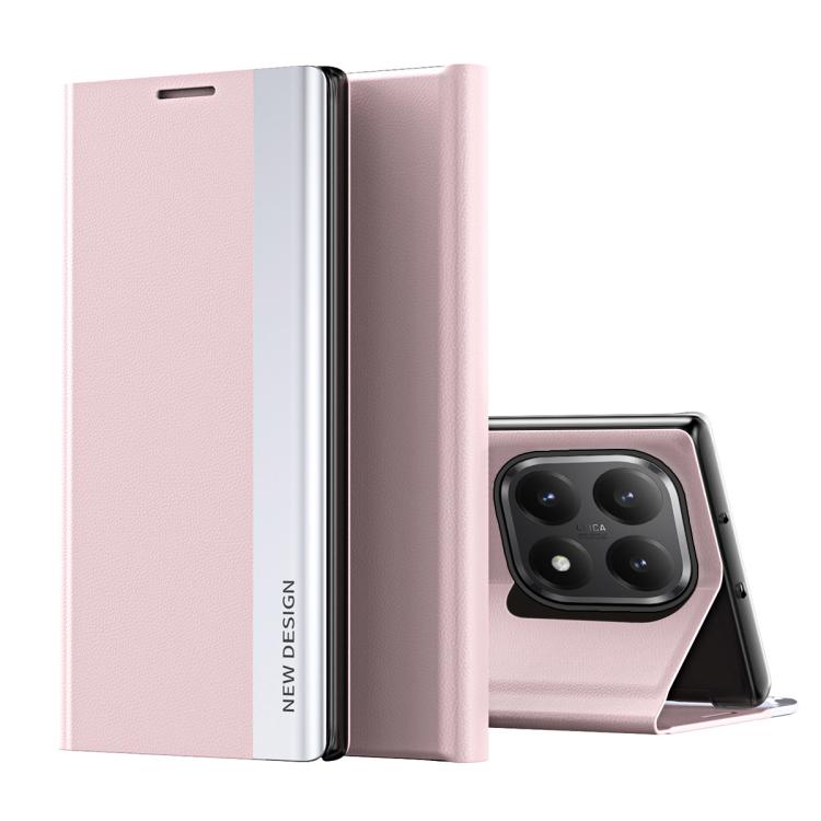 For Xiaomi 15T Side Electroplated Adsorption Leather Phone Case