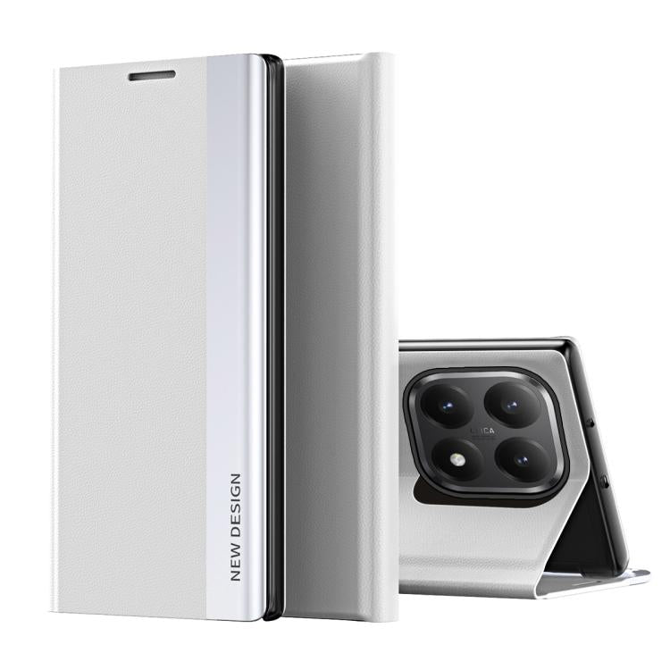 For Xiaomi 15T Side Electroplated Adsorption Leather Phone Case