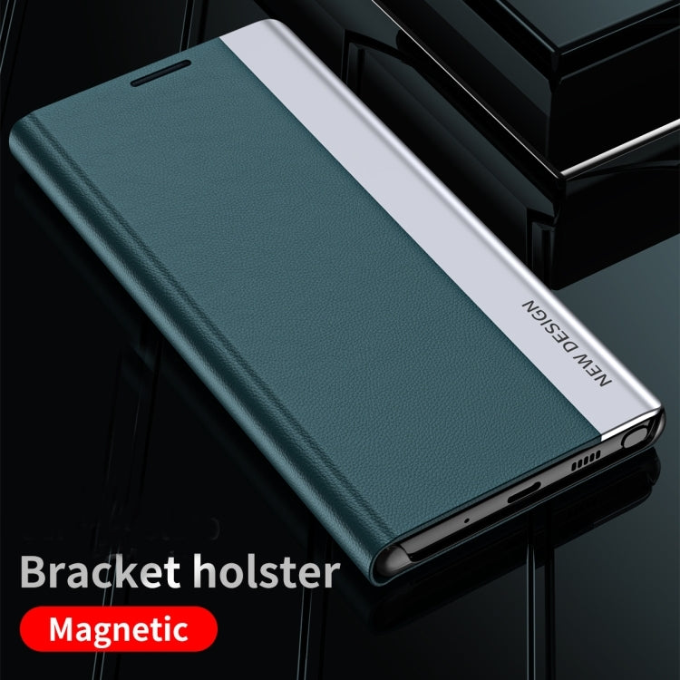 For Xiaomi Poco F6 Side Electroplated Adsorption Leather Phone Case