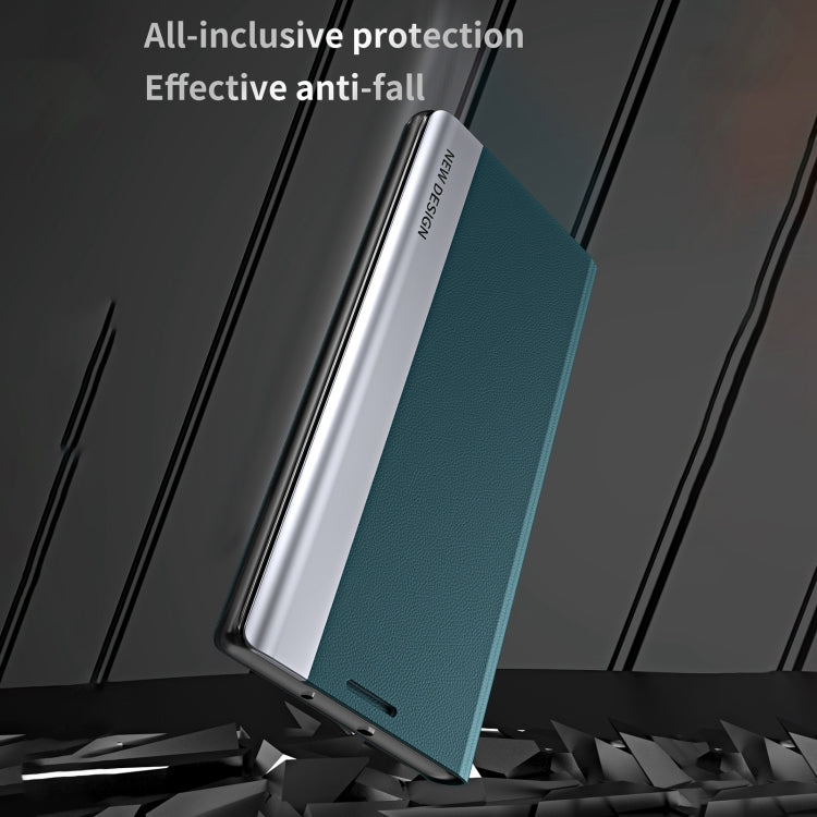 For Xiaomi Redmi 14C Side Electroplated Adsorption Leather Phone Case
