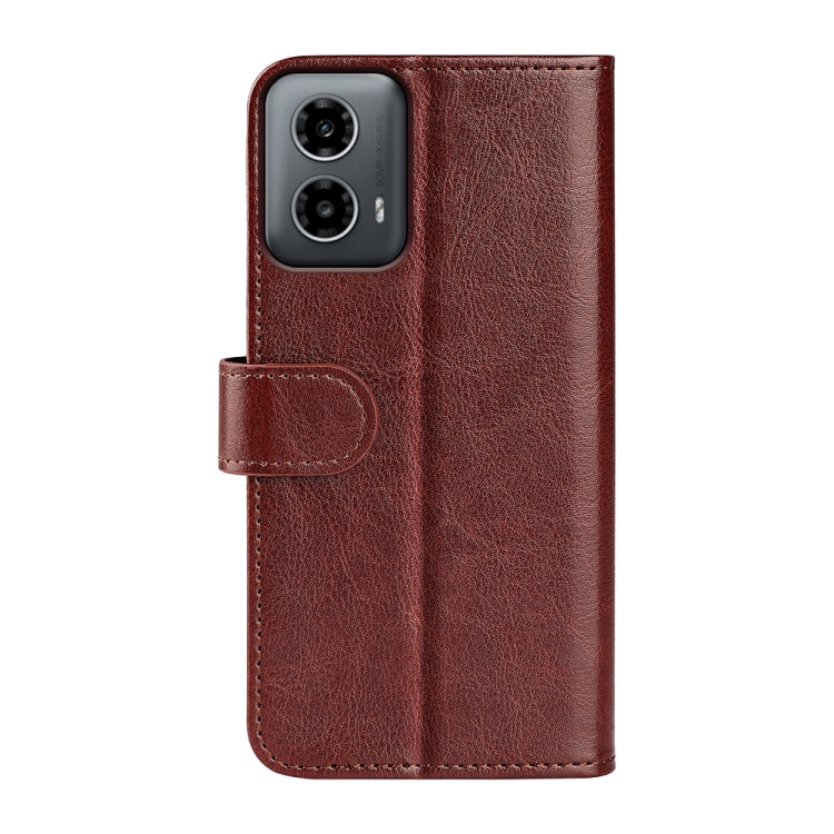For Motorola Moto G34 R64 Texture Horizontal Flip Leather Phone Case