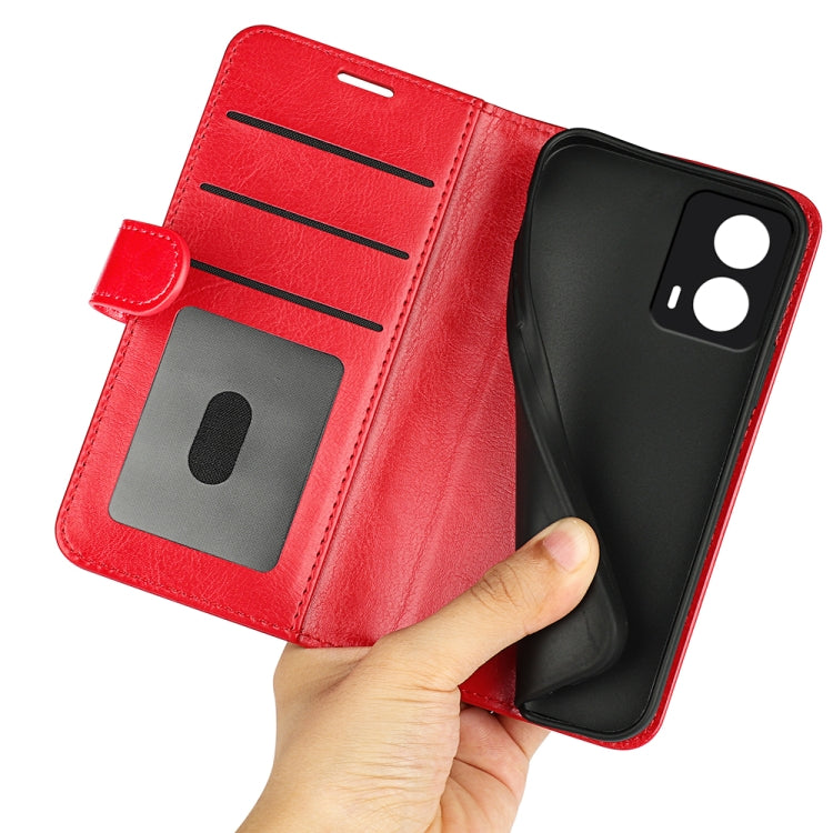 For Motorola Moto G24 R64 Texture Horizontal Flip Leather Phone Case