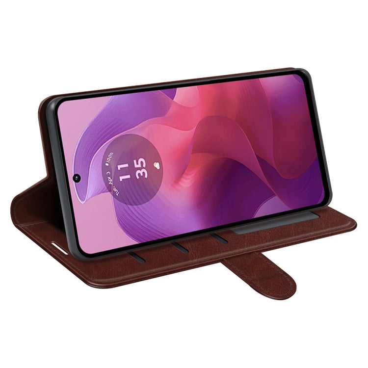 For Motorola Moto G24 R64 Texture Horizontal Flip Leather Phone Case