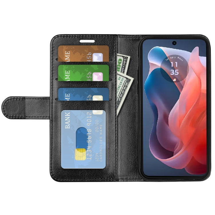 For Motorola Moto G Play 2024 R64 Texture Horizontal Flip Leather Phone Case