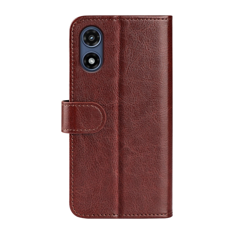 For Motorola Moto G Play 2024 R64 Texture Horizontal Flip Leather Phone Case