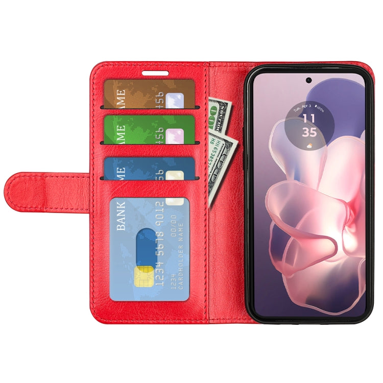 For Motorola Moto G Power 5G 2024 R64 Texture Horizontal Flip Leather Phone Case