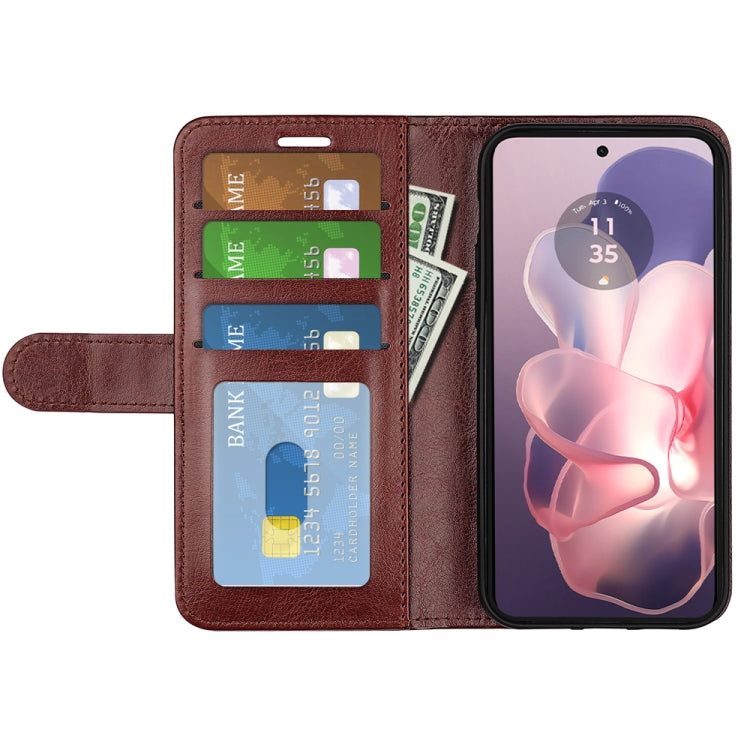 For Motorola Moto G Power 5G 2024 R64 Texture Horizontal Flip Leather Phone Case