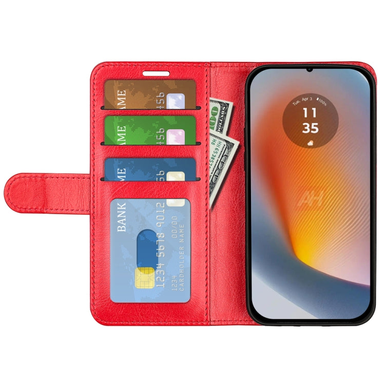 For Motorola Edge 50 Fusion R64 Texture Horizontal Flip Leather Phone Case