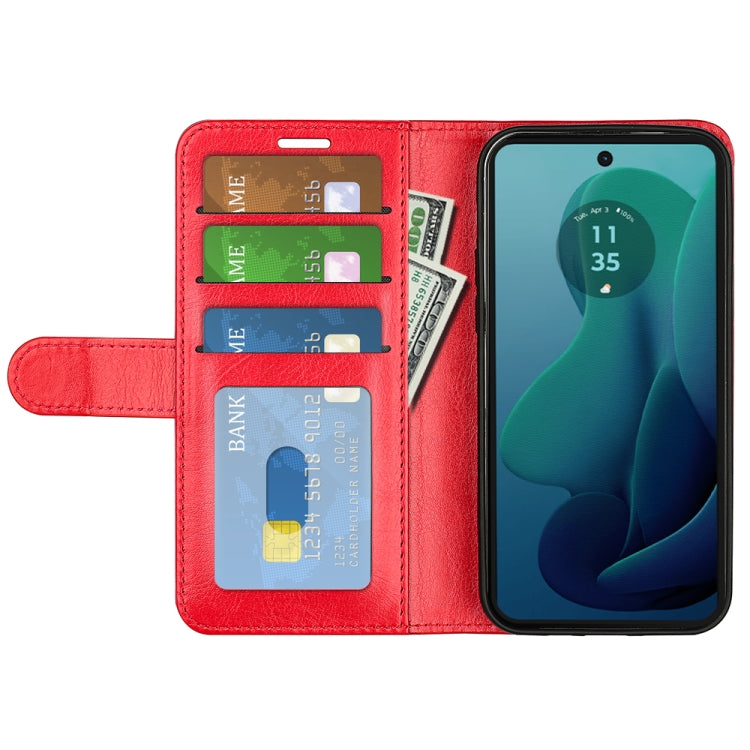 For Motorola Moto G 5G 2024 R64 Texture Horizontal Flip Leather Phone Case