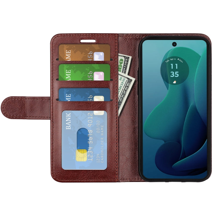 For Motorola Moto G 5G 2024 R64 Texture Horizontal Flip Leather Phone Case