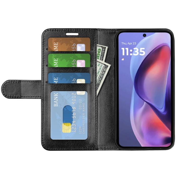 For Motorola Moto E15 R64 Texture Horizontal Flip Leather Phone Case