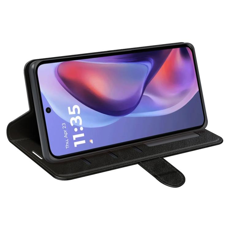 For Motorola Moto E15 R64 Texture Horizontal Flip Leather Phone Case