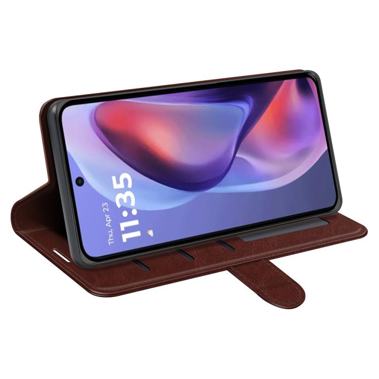 For Motorola Moto E15 R64 Texture Horizontal Flip Leather Phone Case