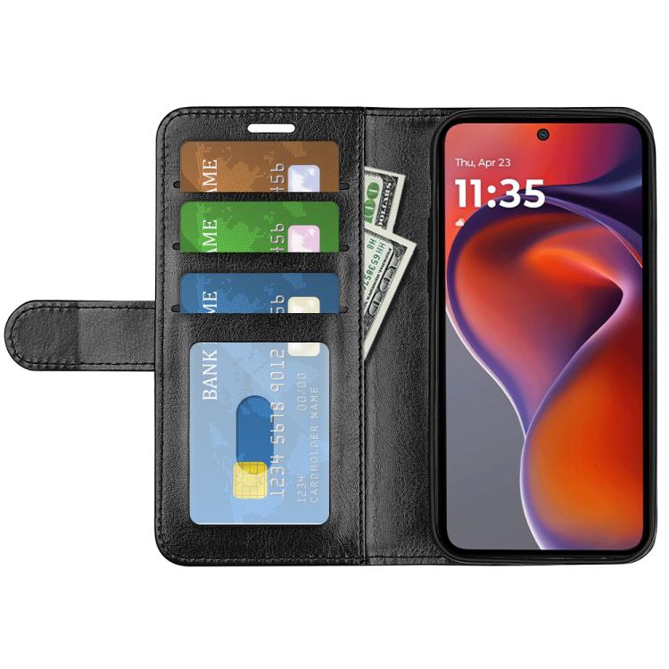 For Motorola Moto G15 R64 Texture Horizontal Flip Leather Phone Case