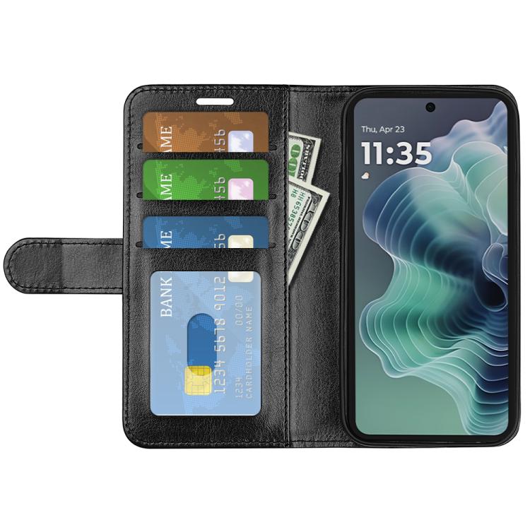For Motorola Moto G35 R64 Texture Horizontal Flip Leather Phone Case