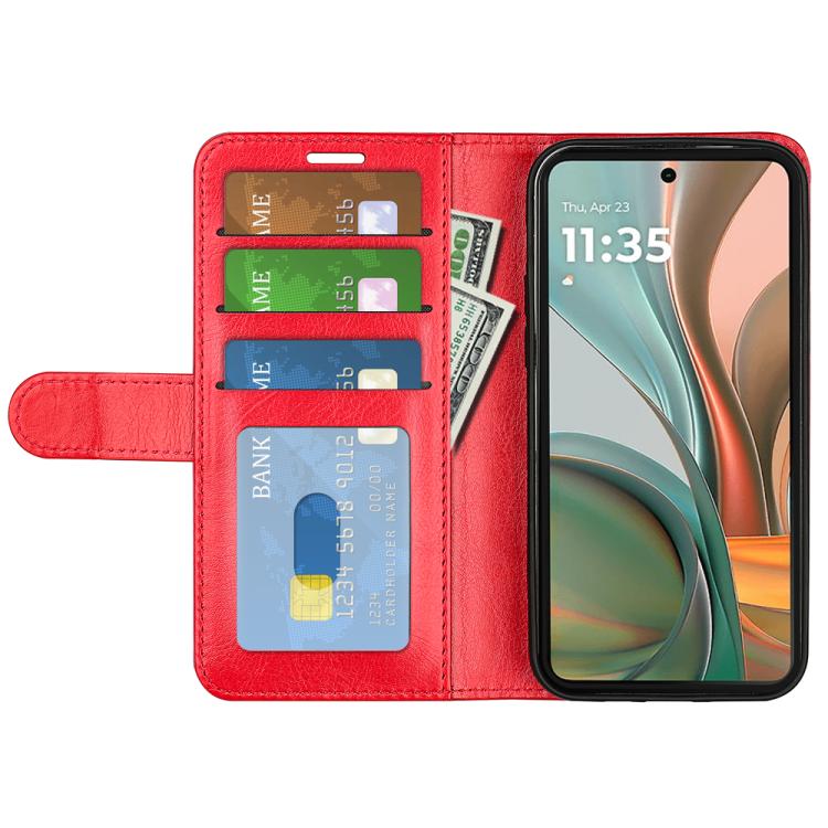 For Motorola Moto G75 R64 Texture Horizontal Flip Leather Phone Case