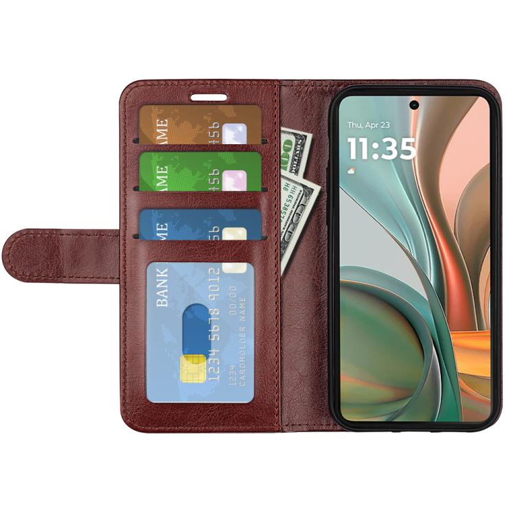 For Motorola Moto G75 R64 Texture Horizontal Flip Leather Phone Case