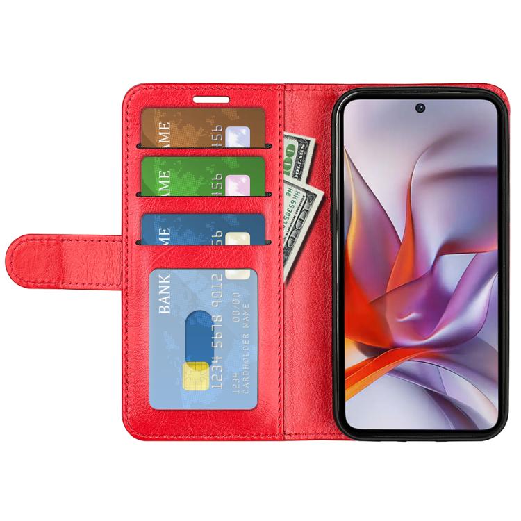 For Motorola Moto G 5G 2025 R64 Texture Horizontal Flip Leather Phone Case