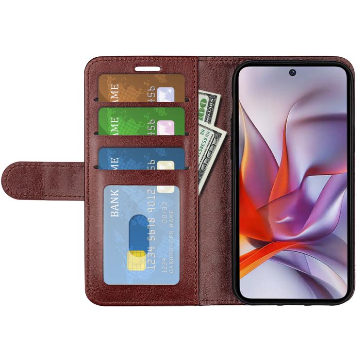 For Motorola Moto G 5G 2025 R64 Texture Horizontal Flip Leather Phone Case