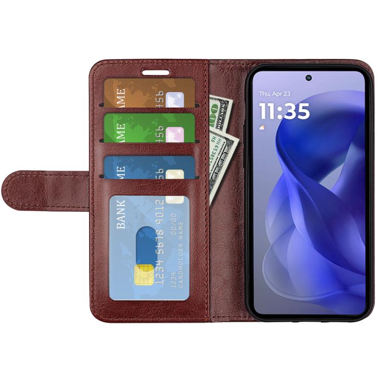 For Motorola Moto G Power 2025 R64 Texture Horizontal Flip Leather Phone Case