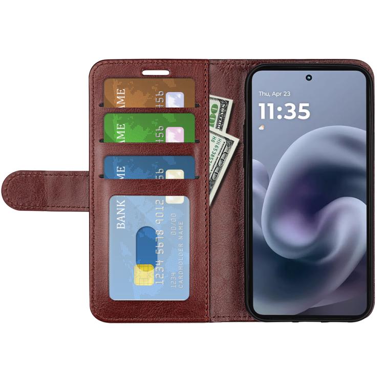 For Motorola Moto G86 5G R64 Texture Horizontal Flip Leather Phone Case
