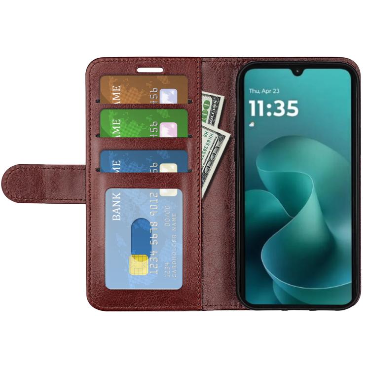 For Motorola Moto G06 4G R64 Texture Horizontal Flip Leather Phone Case