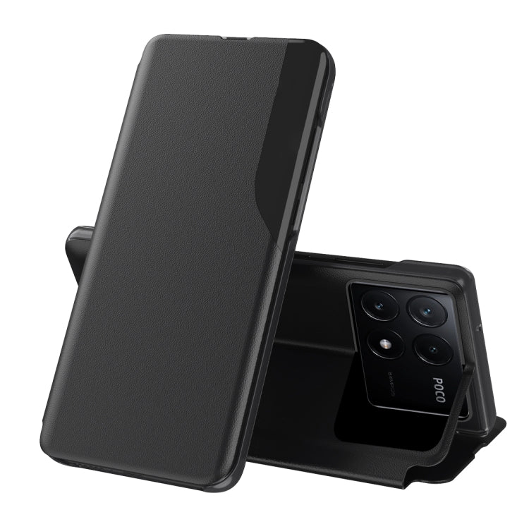 For Xiaomi Poco F6 Pro Attraction Flip Holder Leather Phone Case