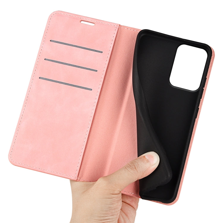 For Motorola Moto G34 Retro-skin Magnetic Suction Leather Phone Case