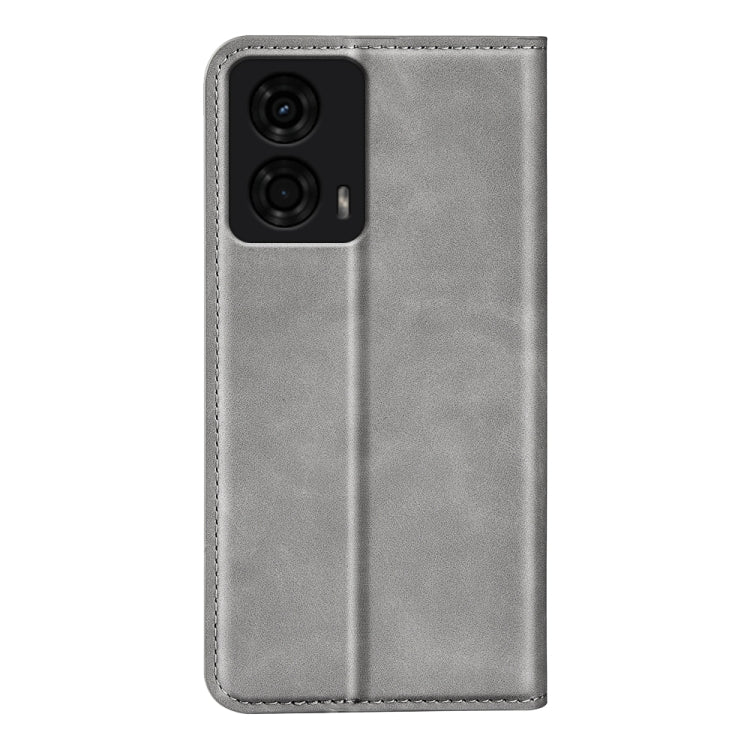 For Motorola Moto G24 Retro-skin Magnetic Suction Leather Phone Case